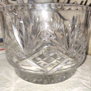 Intricate Clear Crystal Glass Bowl